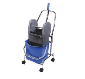 China Janitor Cleaning 4.5 Gallon Down Press Mop Wringer Trolley wholesale