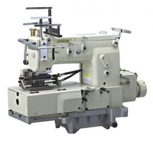 China 12 Needle Flat-bed Double Chain Stitch Sewing Machine with Shirring FX1412PSSM on sale