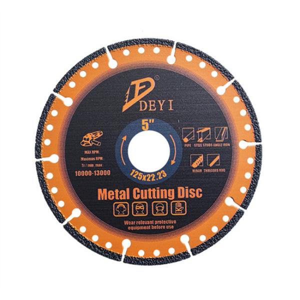 Vacuum Brazed 125mm Porcelain Diamond Cutting Disc Multipurpose