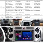 Quad Core 1.2GHz 16GB ROM VW Car Radio Audio Stereo With High Definition Rear
