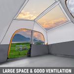 HIKERGARDEN 6 Person Camping Tent - Portable Easy Set Up Family Tent for Camp,