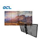 IP42 Rated P4mm Fixed Installation Transparent LED Display For Landmark
