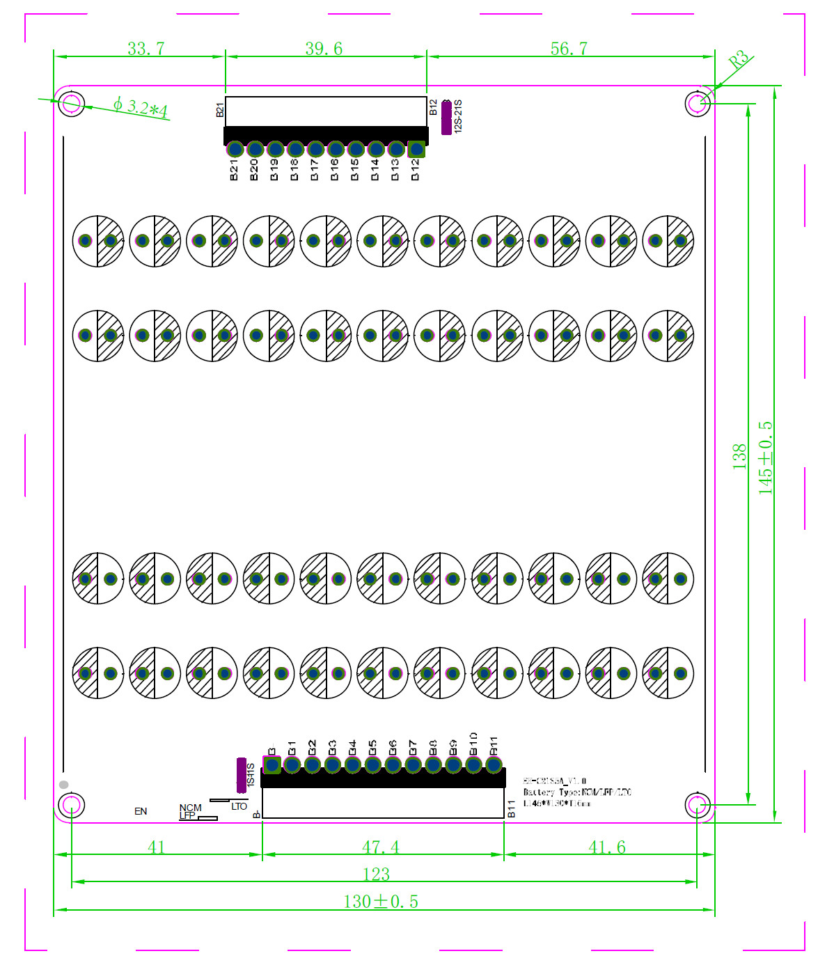 BMS 17S - 21S 5A Active Balancer Energy Transfer Equalization Board For Battery Pack
