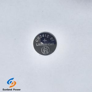 China Ultra Thin CR2412 3.0V 100mA LiMnO2 Lithium Coin Cell Battery For Car Key Remote Control wholesale