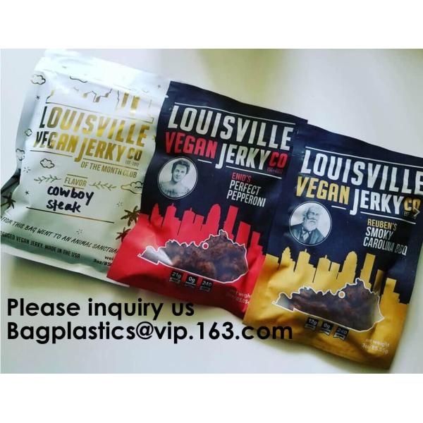 Custom Print Biodegradable Foil Packaging Soft Zipper Stand Up Bottom Gusset Plastic Drinking Pouches Bags With Straws