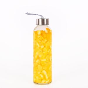 China Sport Pure Portable Glass Beverage Bottle Triangle Shaped For Soft Drinking wholesale
