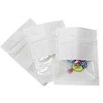 Brown / White Kraft Paper k Bag With Window Food Earring Jewelry Packaging