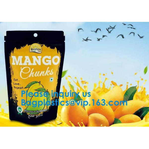 Custom Print Biodegradable Foil Packaging Soft Zipper Stand Up Bottom Gusset Plastic Drinking Pouches Bags With Straws