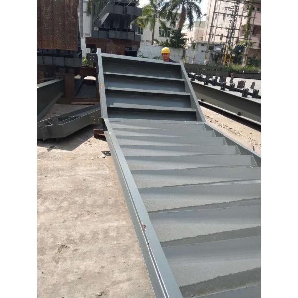 Deep Grey Paint Structural Steel Warehouse To Philippine With H / I Beam
