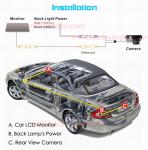 Ouchuangbo Car Rearview Reverse Back Up Parking Safety for Nissan Livina OCB