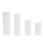 Travel Size Customized Effervescent Tablets Packaging Bottle White PP Material