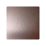 SUS Material 304 316 PVD Rose Gold Color Hairline+No.4 Finish Sheet Coarse