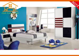 China Newest Neat and Ultility furniture kid car bed Colourful Latest design European kids bedroom furniture set wholesale