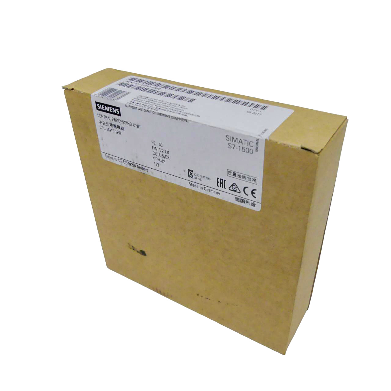 SIEMENS PLC SIMATIC S7-1500CPU 1511F-1 PN 6ES7511-1FK01-0AB0 SIMATIC MEMORY CARD REQUIRED