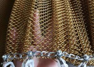 China Colorful Decorative Metal Mesh Curtain 0.5mm Aluminum Coil Drapery wholesale