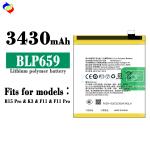 ODM/OEM BLP659 3430MAH Li-ion Polyer Rechargeable Battery for Oppo R15 Pro