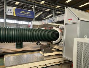 China 100mm - 630mm DWC Pipe Making Machine plastic corrugated pipe extruder wholesale