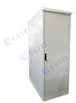 Heat Insulated Single Wall Steel Outdoor Telecom Cabinet With DC Air Conditioner