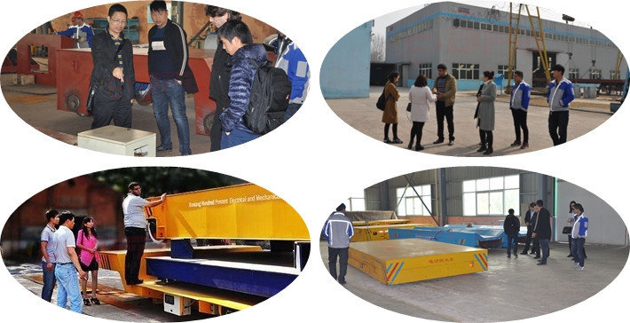 Plant Handling Motorized Material Handling Carts , 20T Load Electric Transport Cart