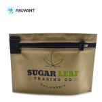 Custom Printed Aluminum Foil Kraft Paper Child Proof Zipper Mylar Bags Smell