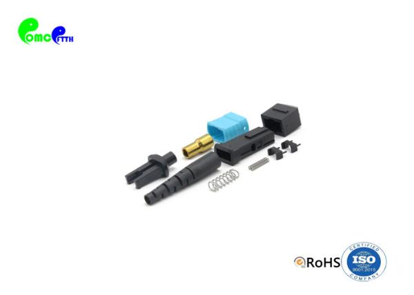 Fiber Optic Connectors 12F MPO Female OM3 With 50 / 125μm Aqua Plastic China