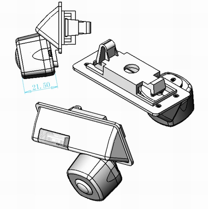 Waterproof digital rear camera for Nissan Teana OCB-T6816