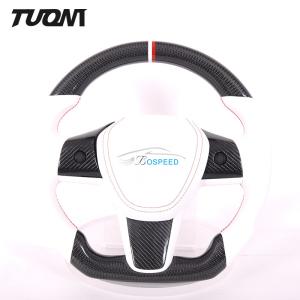 China 350mm Tesla Carbon Fiber Steering Wheel Yoke Model 3 X Y Twill Weave wholesale
