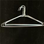18 Inch 2.5mm Steel Wire Laundry Wire Hanger Disposable For Dry Cleaner