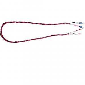 China UL1007 robot wiring harness red and black 800mm twisted pair DC input wholesale
