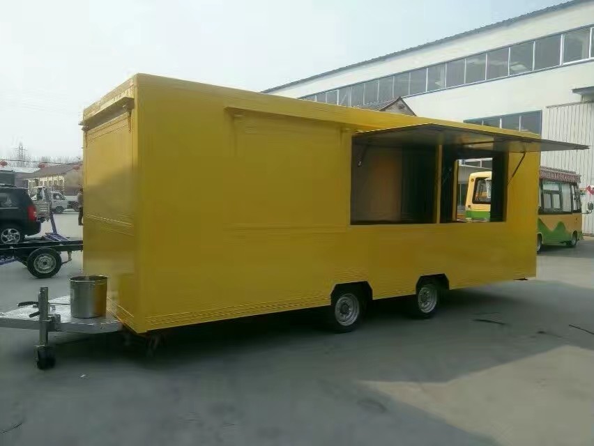 ISO ECE Certification Fast Food Trailer Concession Street Mobile Food Truck Cart