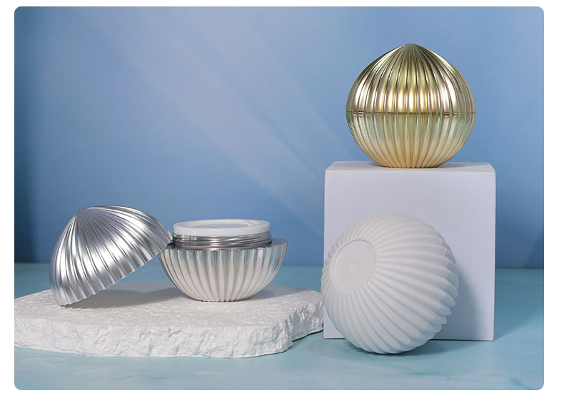 10g Cream Bottle Gold Silver Spherical Cream Cap for ABS Plastic Cosmetic Packaging Supplies