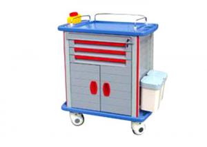 China Luxurious Hospital Equipment ABS Medicine Cart Medical Trolley With Drawers, File Bag (ALS-MT135) wholesale