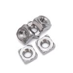 304 316 Stainless Steel Rectangular Welding Nut Round Square Four Spot Weld Nut