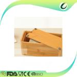 Home decoration table desk bamboo tissue box