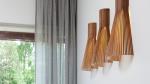 Netherland Designer Wall Lamp White Black Laminated Bedroom Background Hotel