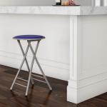 Foldable Kitchen Living Room Portable Indoor Counter Bar Stools Home Folding