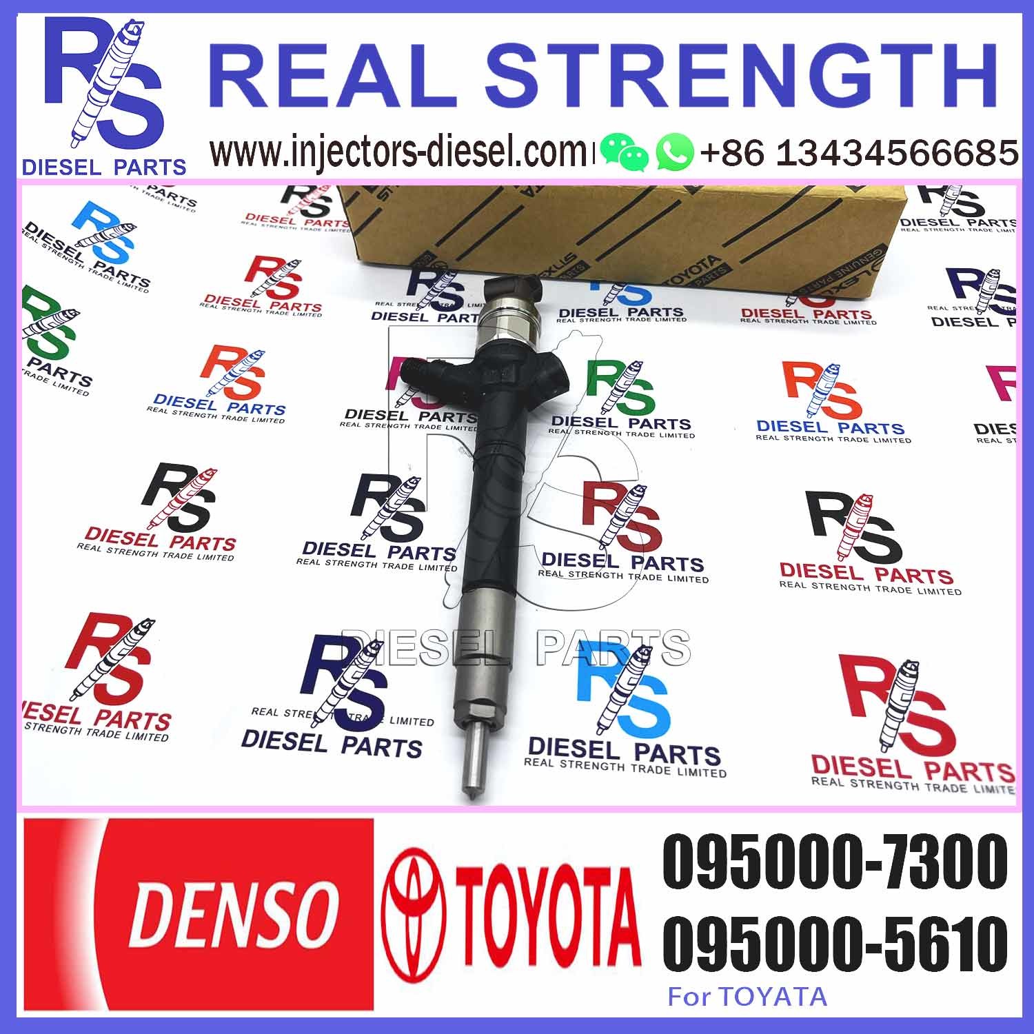 095000-7300 for Toyota Auris 2.0 d Nozzle Injector Assembly 095000 7300 Common Rail Injector 0950007300