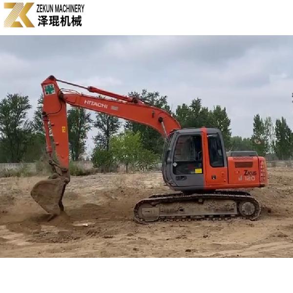 2012 Hitachi 120 2 Excavator Original Parts and Rubber Track for Construction