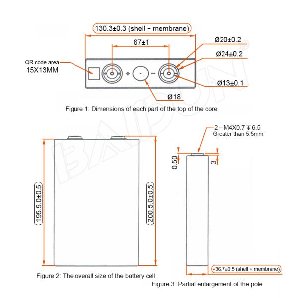 3.2V LF90K Solar Li Ion Battery Pack Rechargeable 90AH