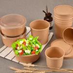 Packing Eco-Friendly Wholesale Lunch Takeout Disposable Paper Soup Salad Bowl