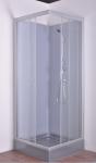 Waterproof White Painted Profiles Glass Shower Cabins , Glass Shower Stall Kits