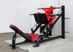 Red Full Fitness Seated Leg Press Machine For Muscle Exercise