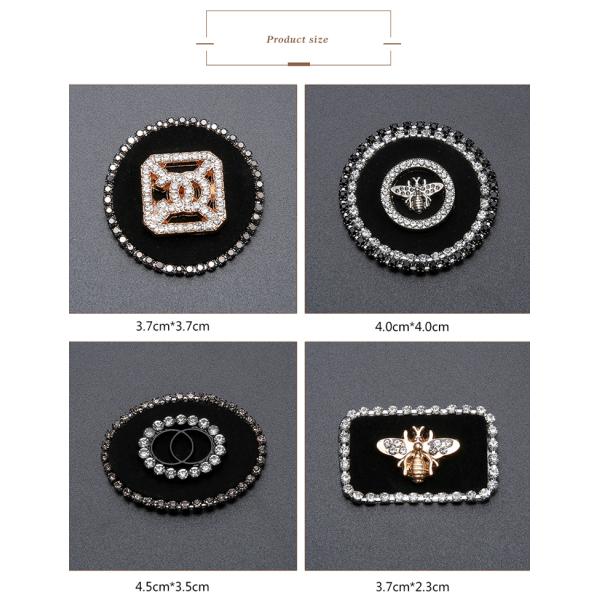 Leather Clothing Down Jacket Decoration Applique Badges, Embroidered Leather Label Cloth Patches, Clothes Hole Repair Stickers