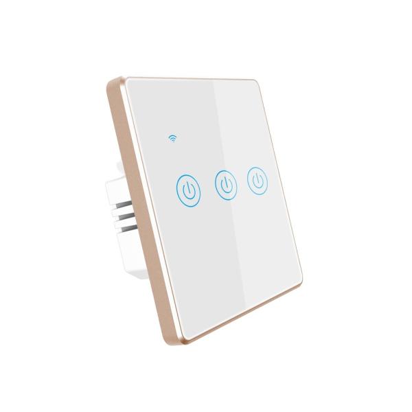 3 Gang EU UK Standard Tuya Smart Switch Light Electric Switch WiFi Smart Home