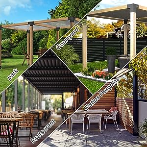 Steel 4x4(Actual Size: 3.5x3.5") 4-Way Right Angle Bracket, Pergola/Gazebo DIY Kit Hardware