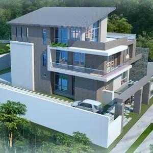 China Complete Decorative Modern Fast Install Two Storey Luxury Prefab House Villa Designs wholesale