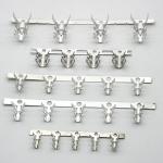 4p Brass Crimp Terminals 2.5mm Female Metal Stamping 3A 250V