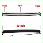 Super Slim Waterproof Curved 50 Inch 288W Offroad 12 Volt Led Light Bar With