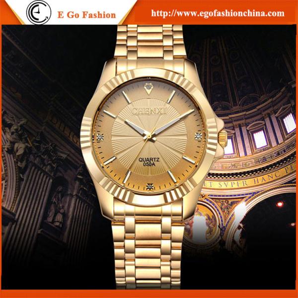 050A African Women's Watch Luxury Golden Watch Stainless Steel Watches Man