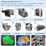 500kg/h Laundry Bath Bar Solid Soap Machine Production Line for Customer